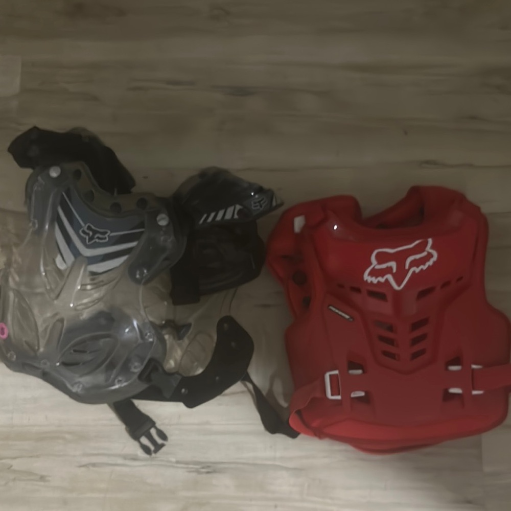 Fox Racing Red and Black Protective Gear